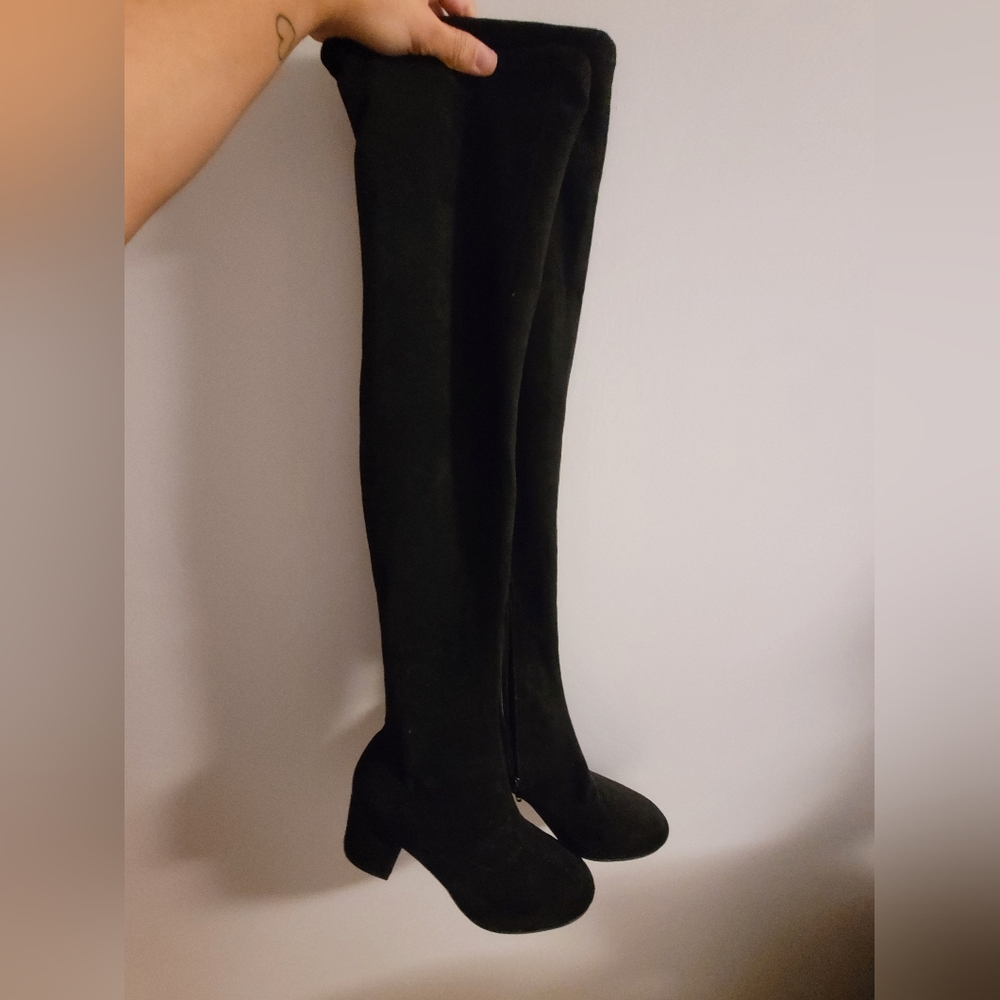 Urban Outfitters Black Over the Knee Boots